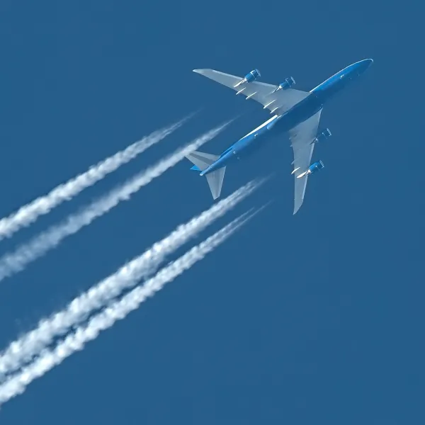 Flygplan avgas analys